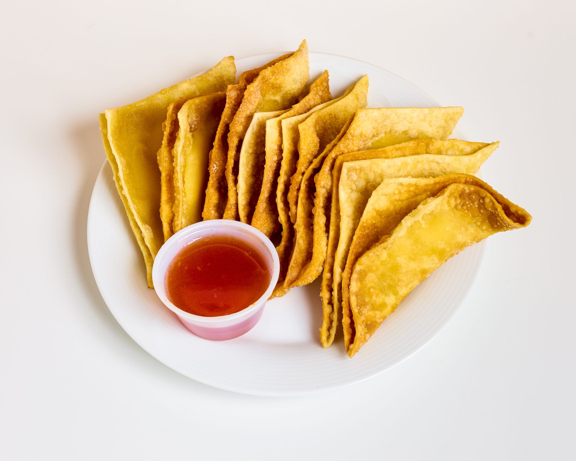 Crispy, golden cream cheese wontons