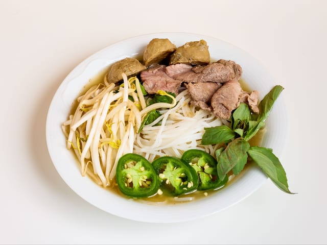 Pho Beef & Meatballs.